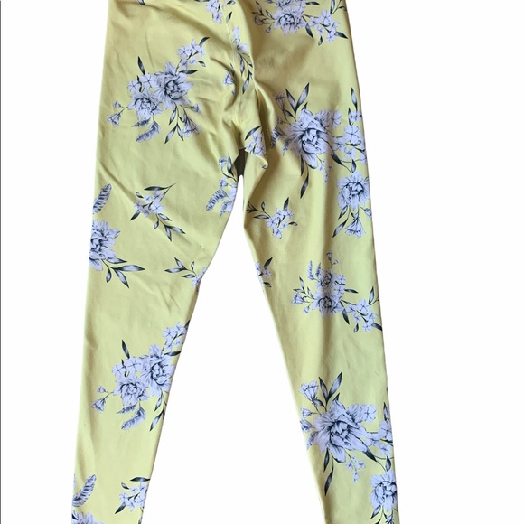 Spiritual Gangster yellow floral legging size 8 - Picture 2 of 5